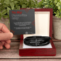To My Favorite Guy - Men's Cross Leather Bracelet - Sacred Stylz