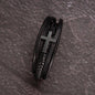 To My Favorite Guy - Men's Cross Leather Bracelet - Sacred Stylz