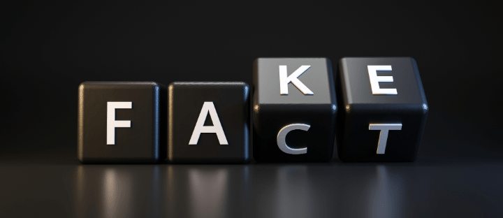 Fact or Fake turning wooden blocks