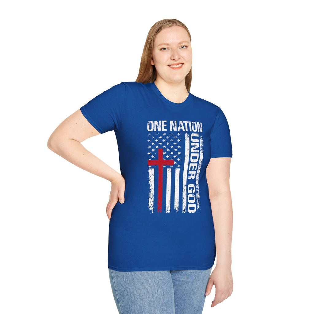 One Nation Under God Unisex T-shirt - Royal Blue
