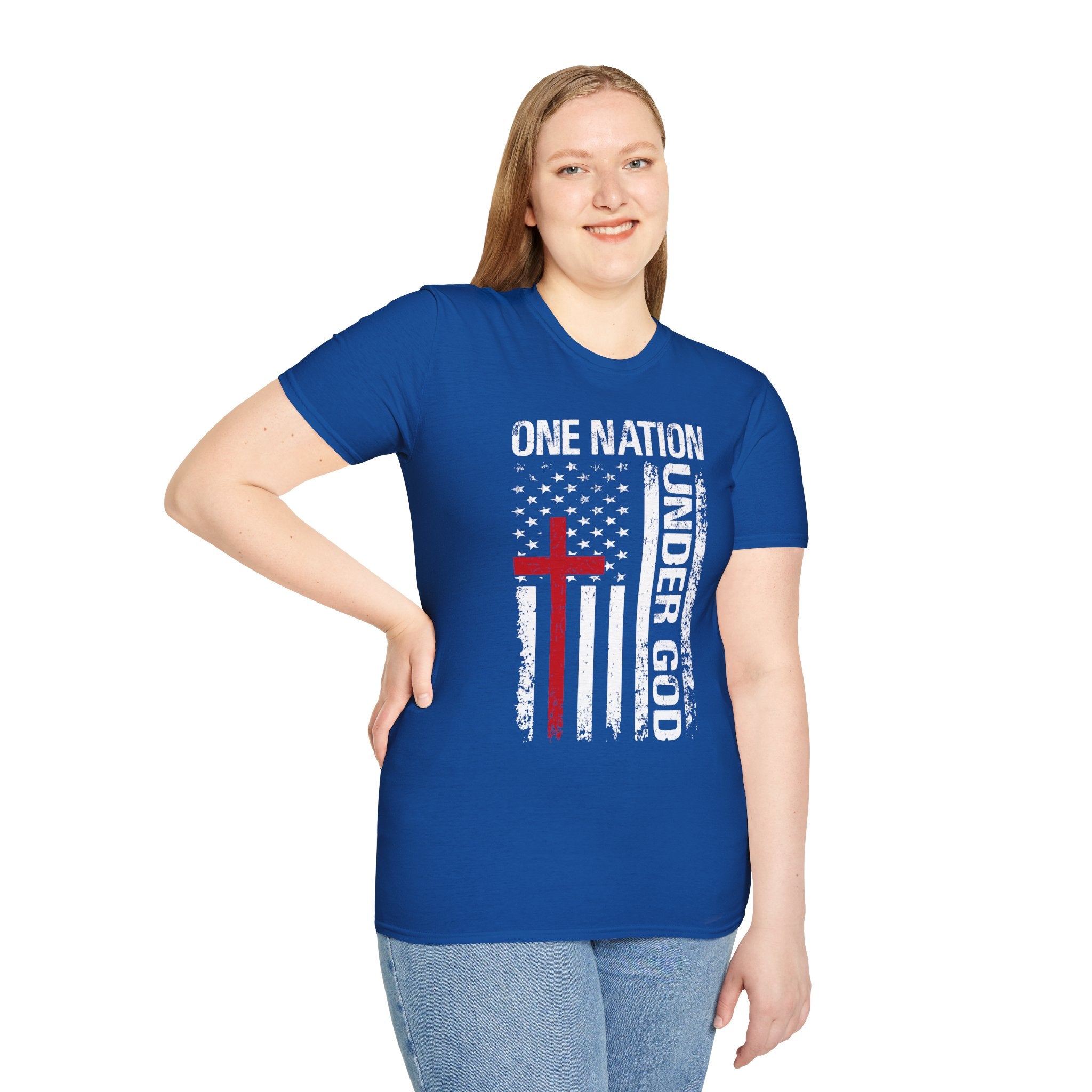 One Nation Under God Unisex T-shirt - Royal Blue
