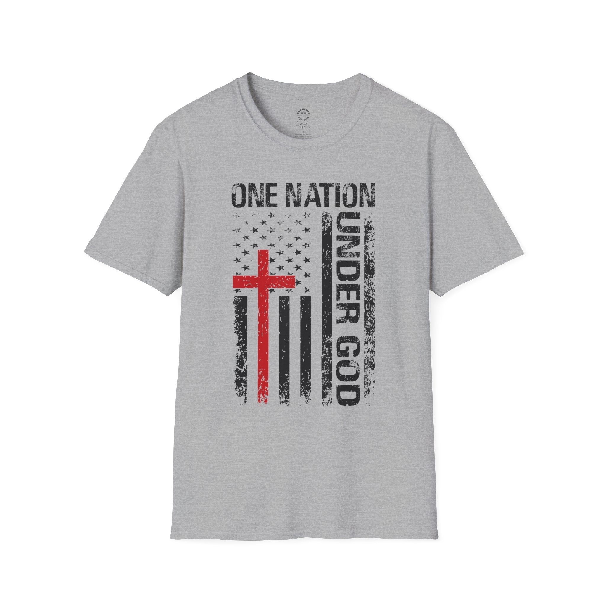 One Nation Under God Unisex T-shirt - Gray