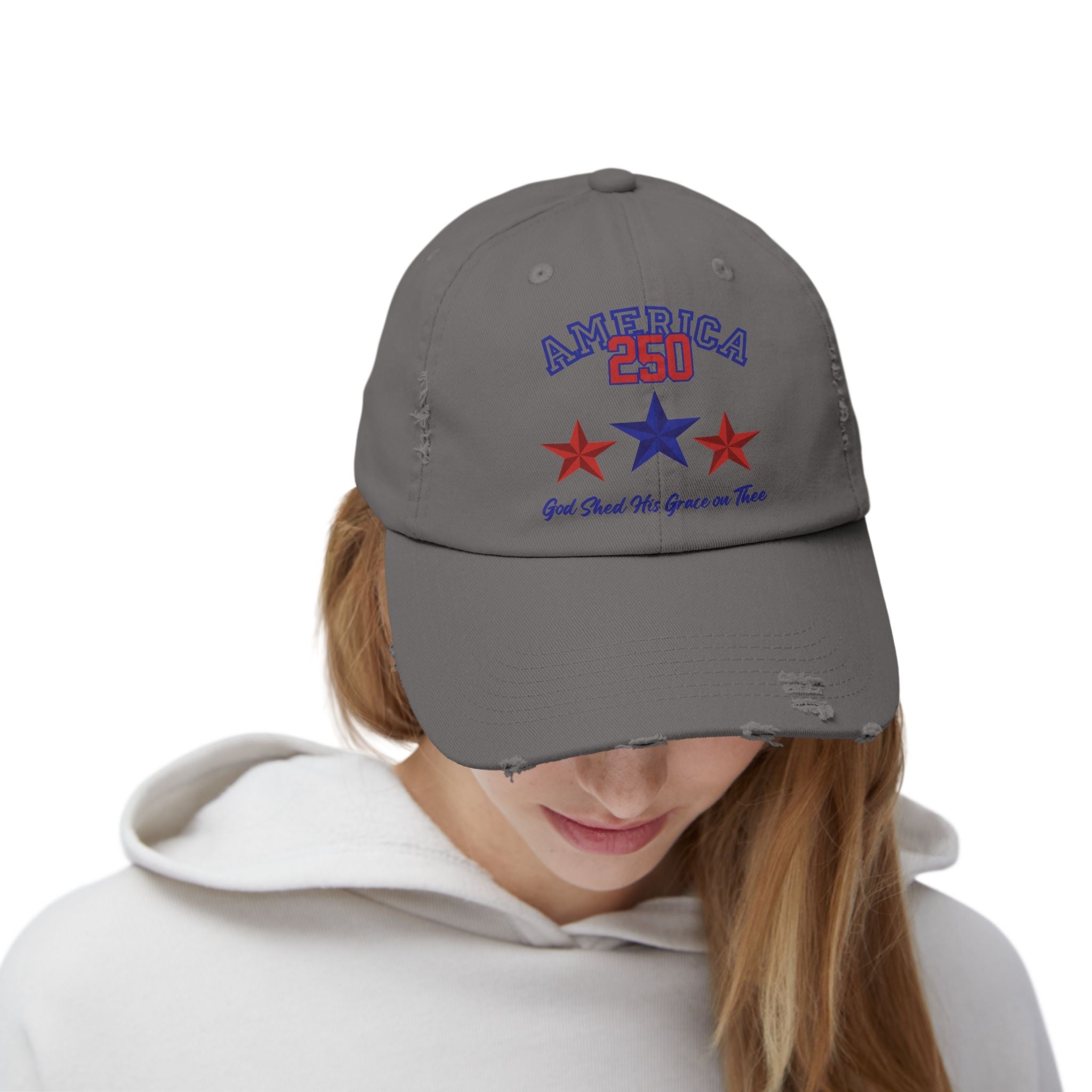 250 Years America | God Shed His Grace on Thee | Unisex Vintage Cap - 5 Colors - Sacred Stylz