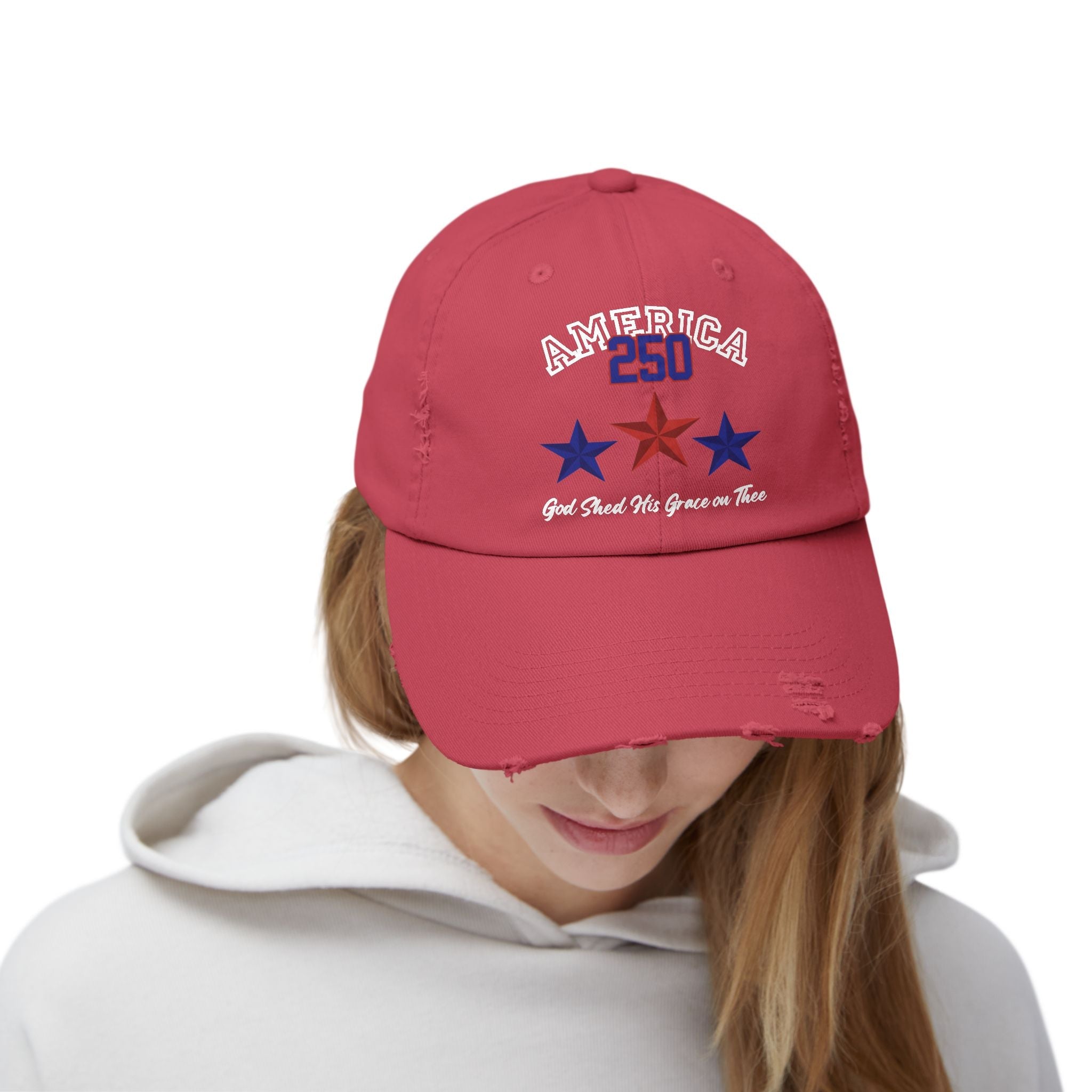 250 Years America | God Shed His Grace on Thee | Unisex Vintage Cap - 5 Colors - Sacred Stylz