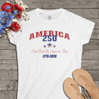 250 Years America | God Shed His Grace on Thee | Women's Softstyle Tee - Sacred Stylz