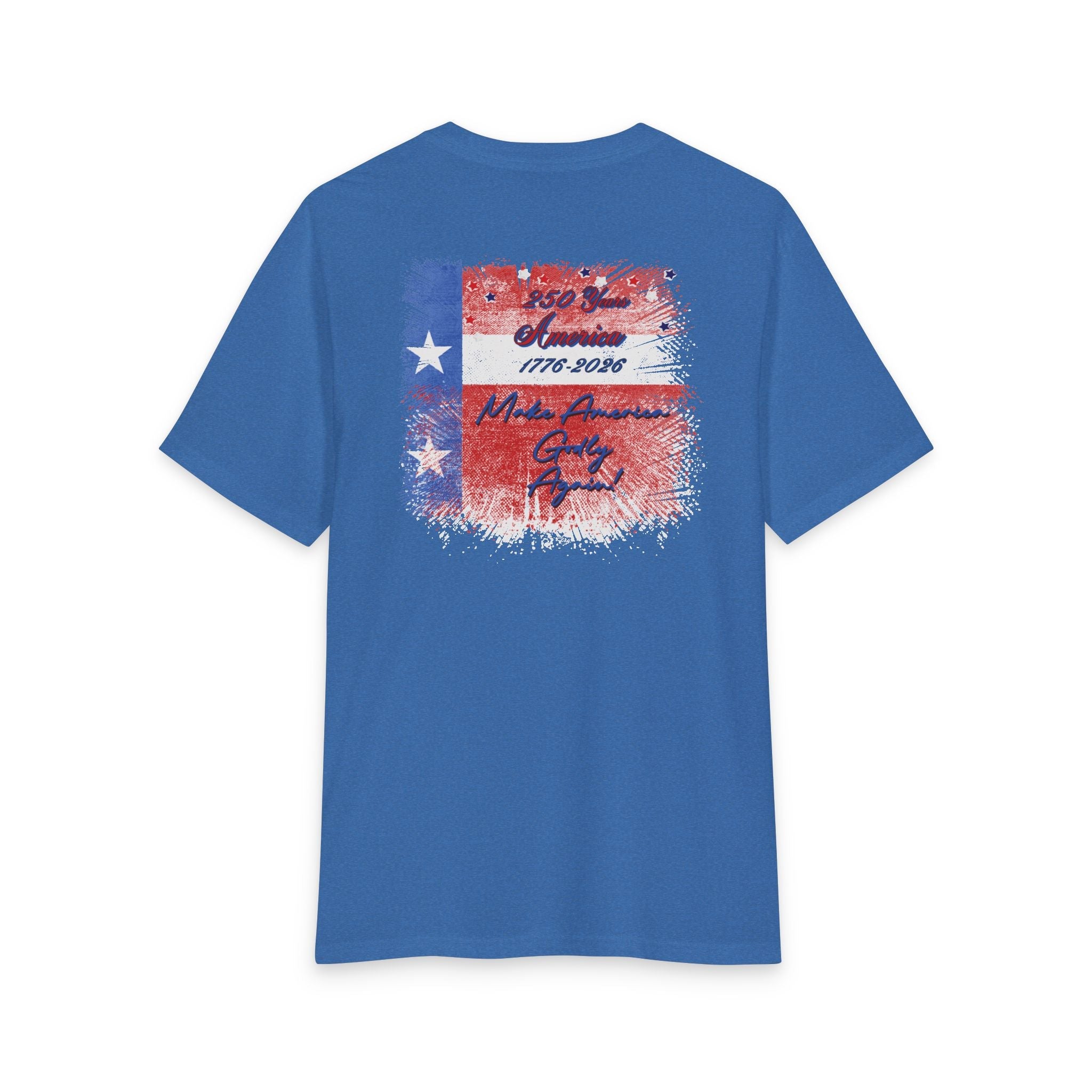 250 Years | Make America Godly Again Tri-Blend Tee-3 Colors (White/Royal Frost/Black) - Sacred Stylz