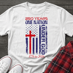 250 Years | One Nation Under God / Jesus Has My Back Unisex T-shirt - 3 Colors - Sacred Stylz