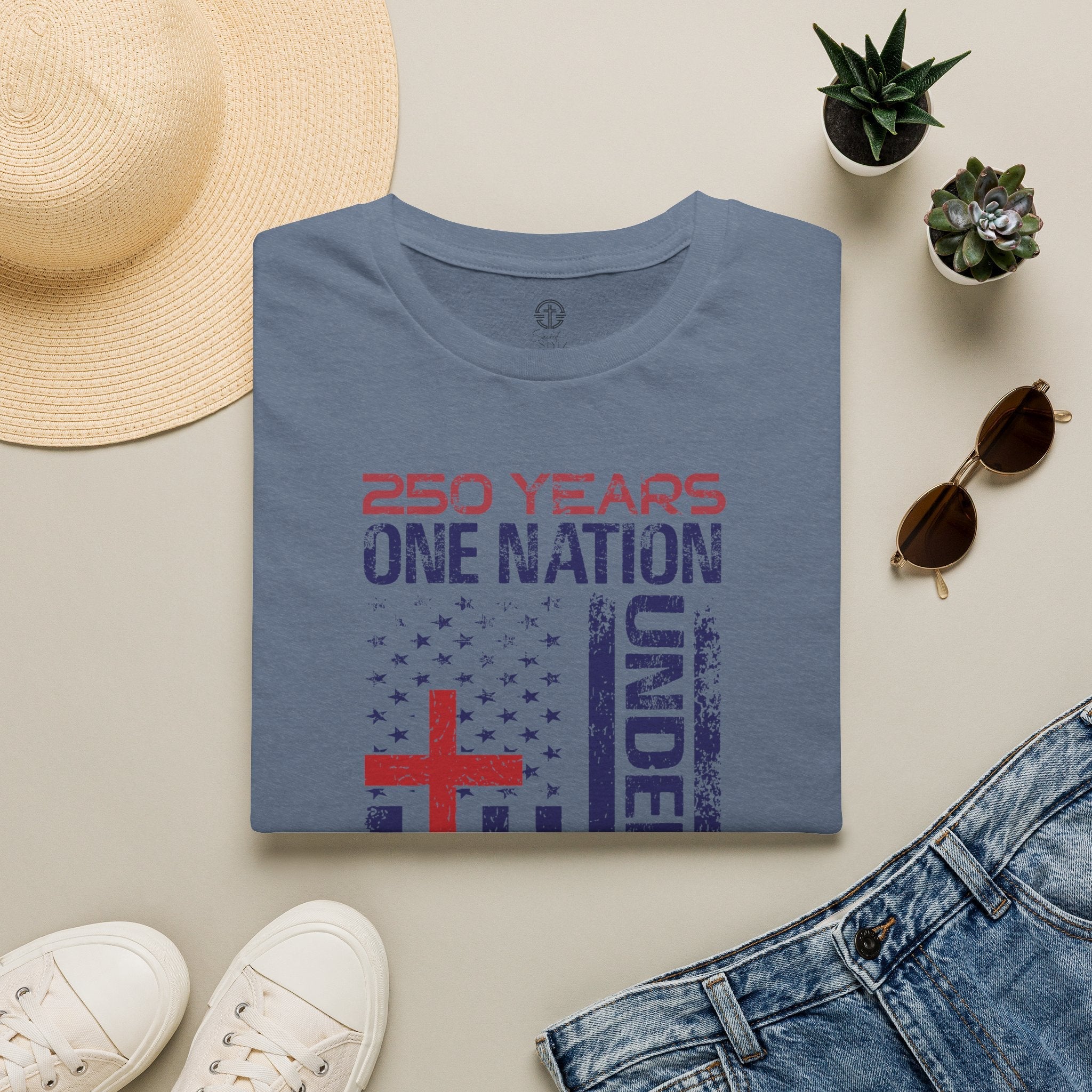 250 Years | One Nation Under God / Jesus Has My Back Unisex T-shirt - 3 Colors - Sacred Stylz