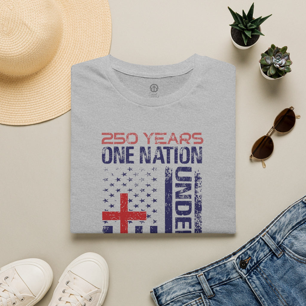 250 Years | One Nation Under God / Jesus Has My Back Unisex T-shirt - 3 Colors - Sacred Stylz
