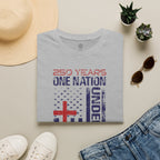 250 Years | One Nation Under God / Jesus Has My Back Unisex T-shirt - 3 Colors - Sacred Stylz