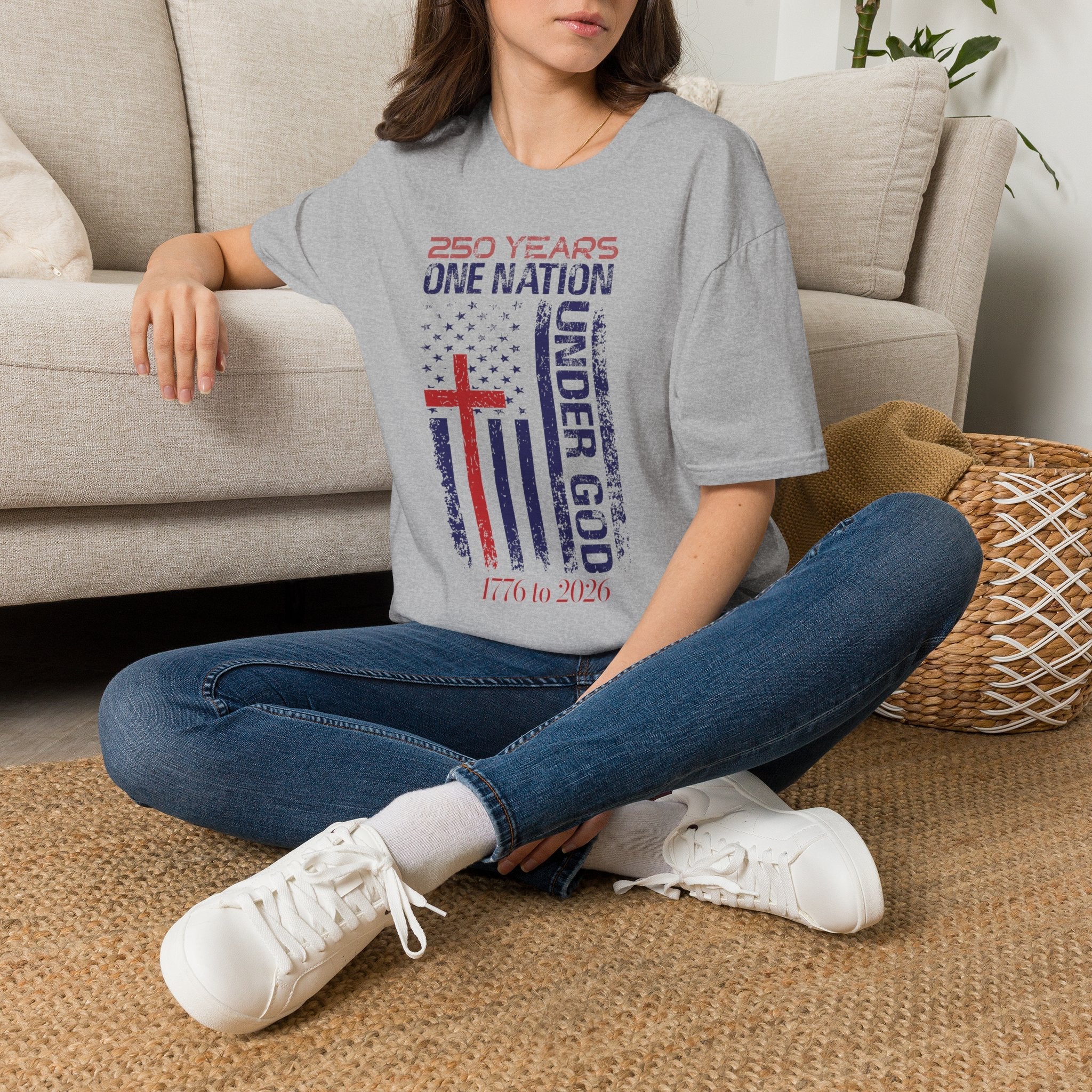 250 Years | One Nation Under God / Jesus Has My Back Unisex T-shirt - 3 Colors - Sacred Stylz