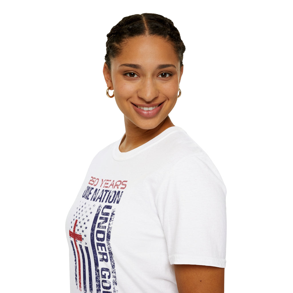 250 Years | One Nation Under God / Jesus Has My Back Unisex T-shirt - 3 Colors - Sacred Stylz
