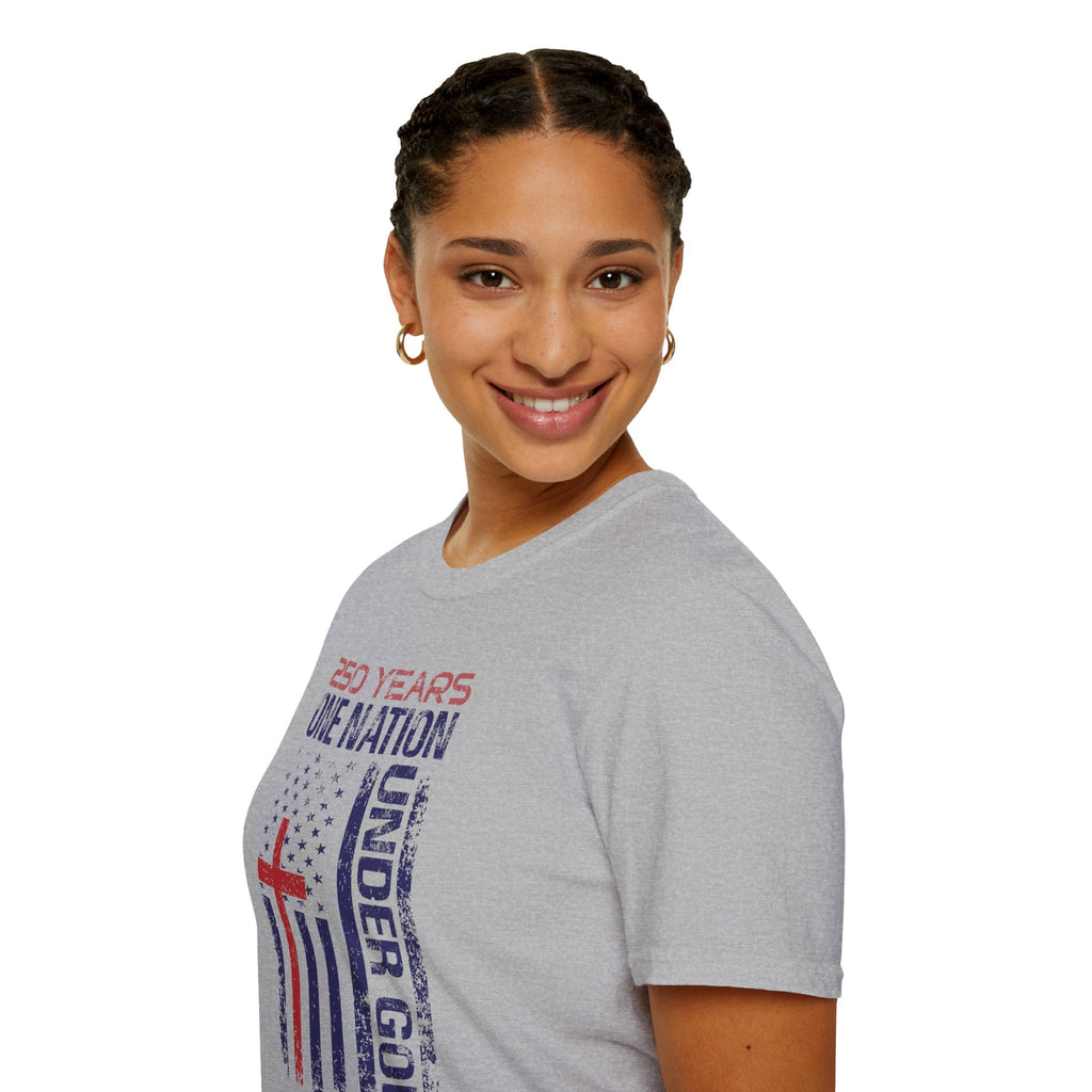 250 Years | One Nation Under God / Jesus Has My Back Unisex T-shirt - 3 Colors - Sacred Stylz
