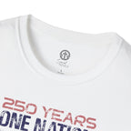 250 Years | One Nation Under God / Jesus Has My Back Unisex T-shirt - 3 Colors - Sacred Stylz