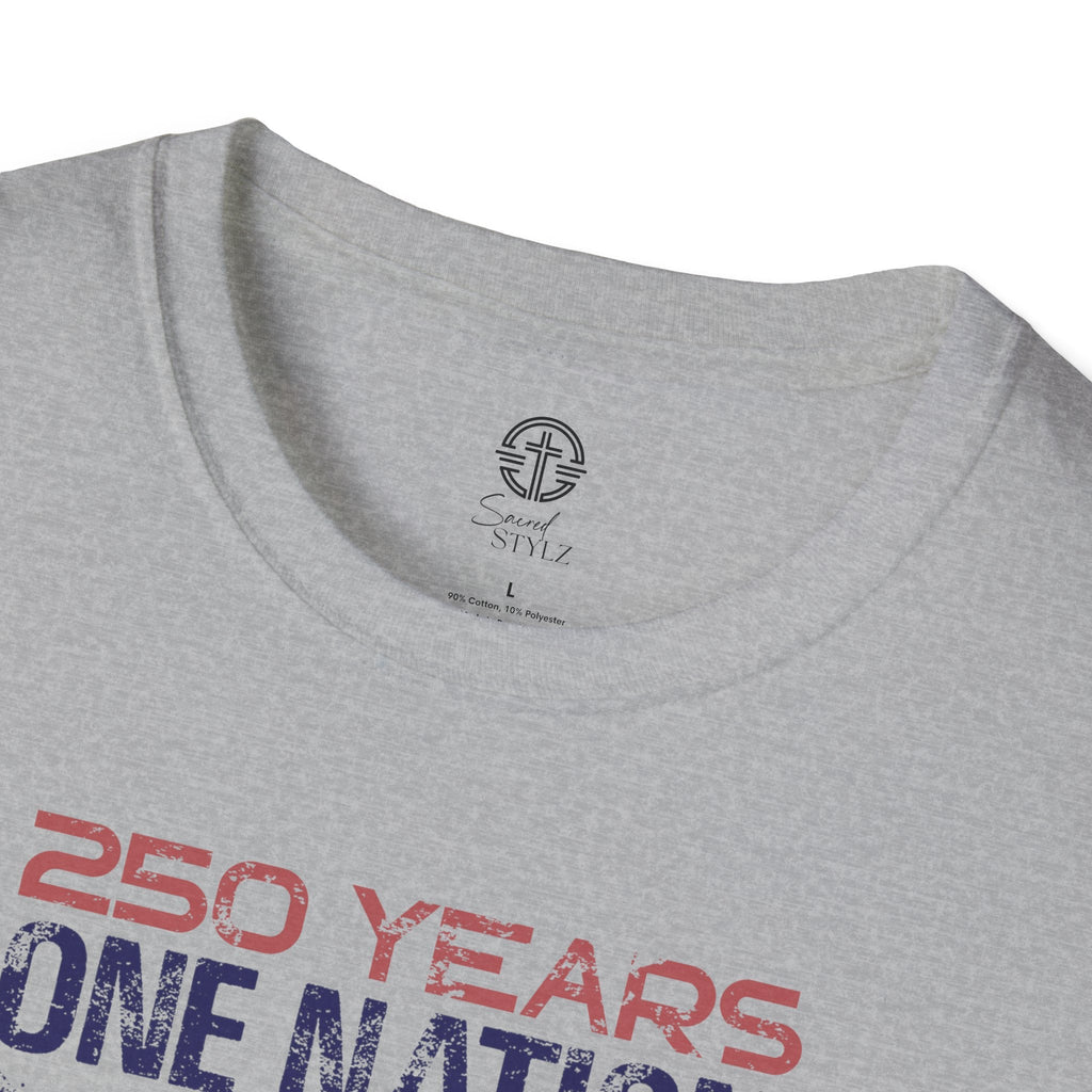 250 Years | One Nation Under God / Jesus Has My Back Unisex T-shirt - 3 Colors - Sacred Stylz