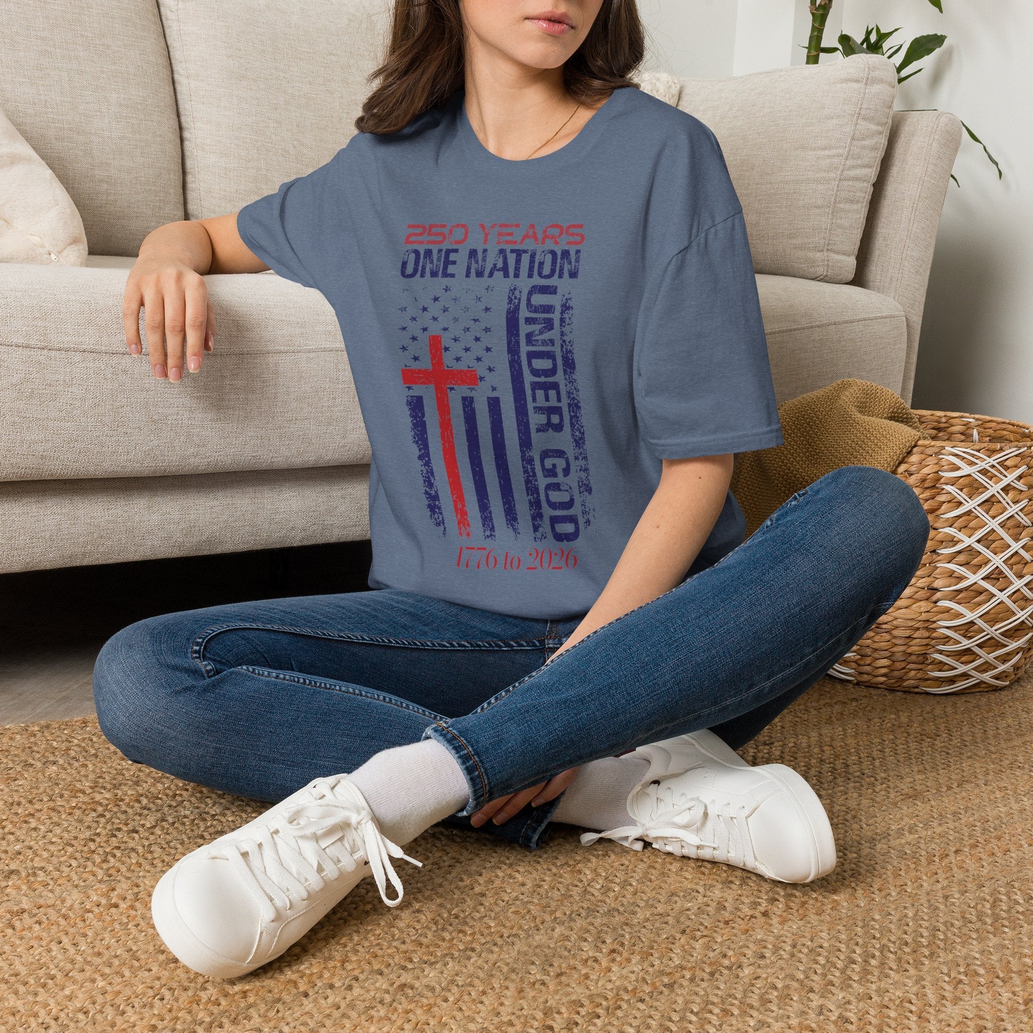 250 Years | One Nation Under God / Jesus Has My Back Unisex T-shirt - 3 Colors - Sacred Stylz