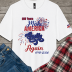 250 Years | Make America Godly Again Tri-Blend Tee-3 Colors (Maritime Frost/White/Heathered Grey)