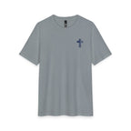 God Bless America Tri-Blend Tee - 3 Colors (Heathered Grey/White/Flint Blue Heather)