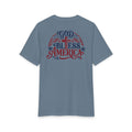 God Bless America Tri-Blend Tee - 3 Colors (Heathered Grey/White/Flint Blue Heather)