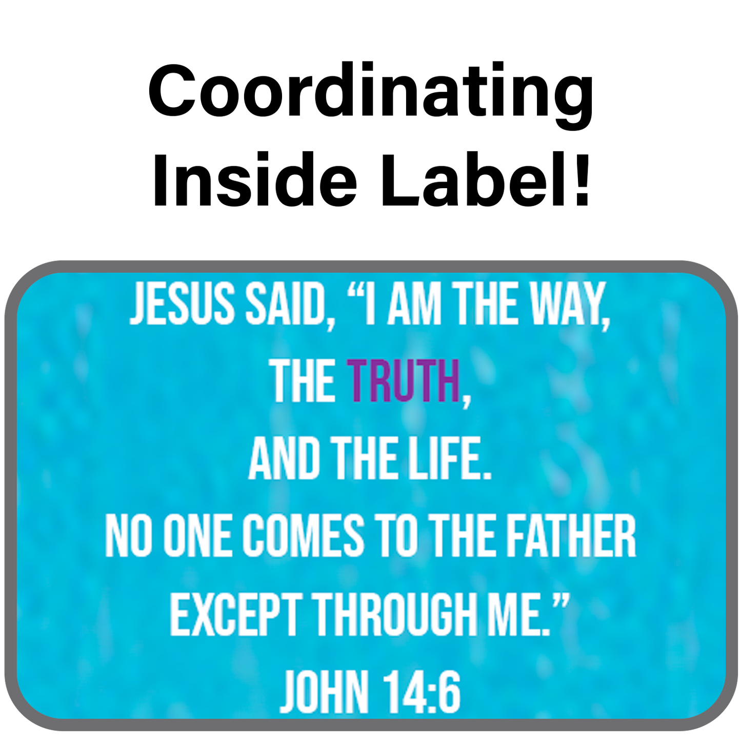 Know/No Jesus-Truth Hoodie - Turquoise and Purple