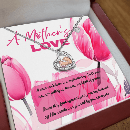 A Mother's Love - Baby Feet Necklace - Sacred Stylz