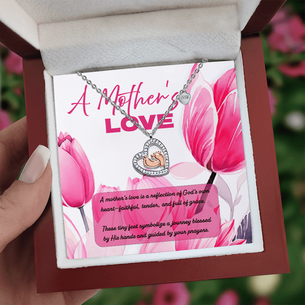 A Mother's Love - Baby Feet Necklace - Sacred Stylz