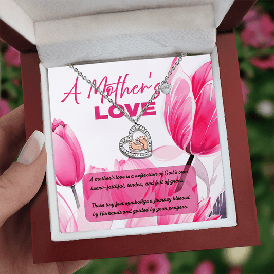 A Mother's Love - Baby Feet Necklace - Sacred Stylz