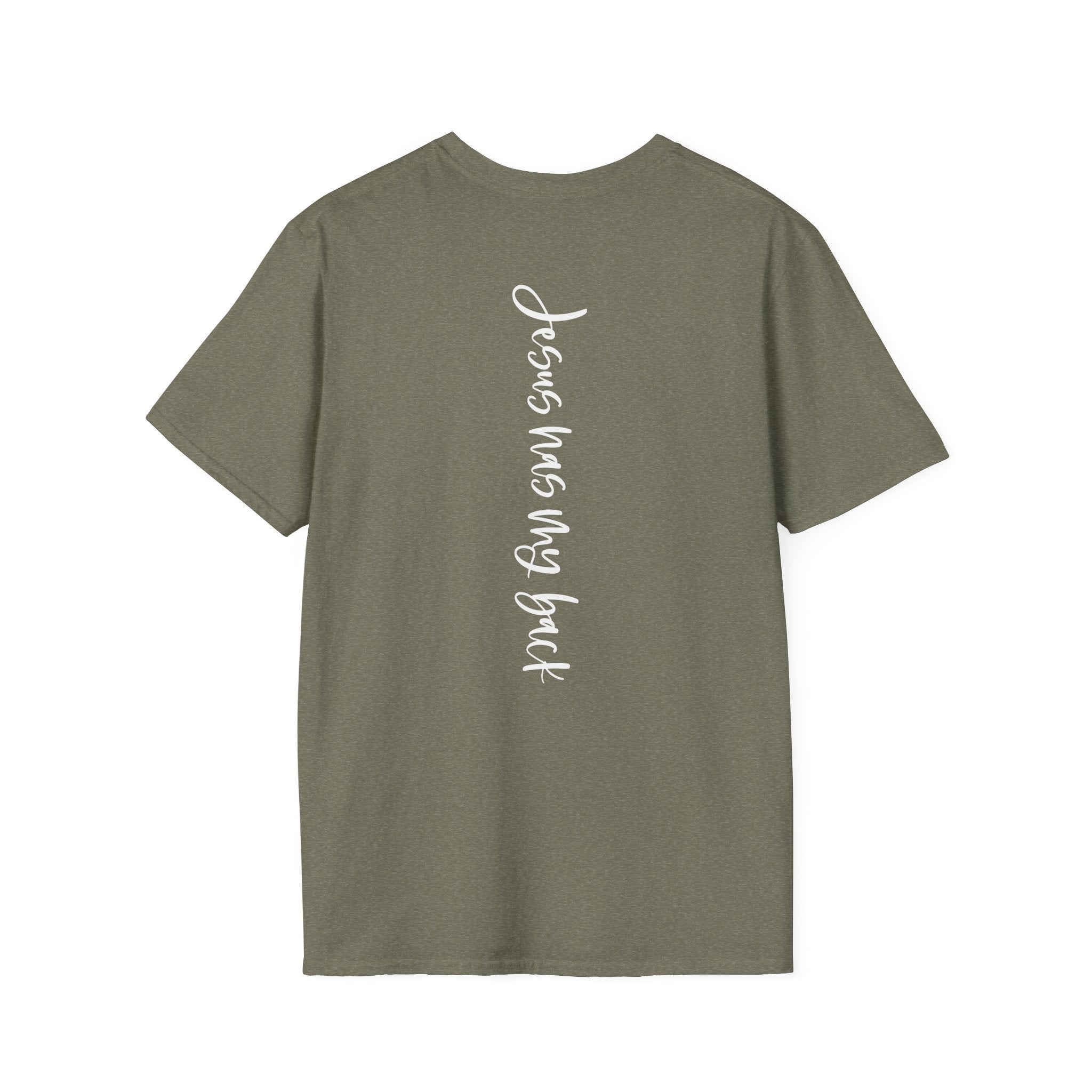 American by Birth | Jesus Has My Back Unisex T-shirt - 4 Colors - Sacred Stylz