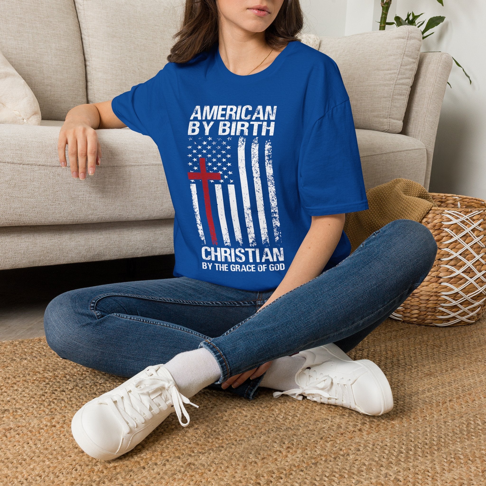 American by Birth | Jesus Has My Back Unisex T-shirt - 4 Colors - Sacred Stylz