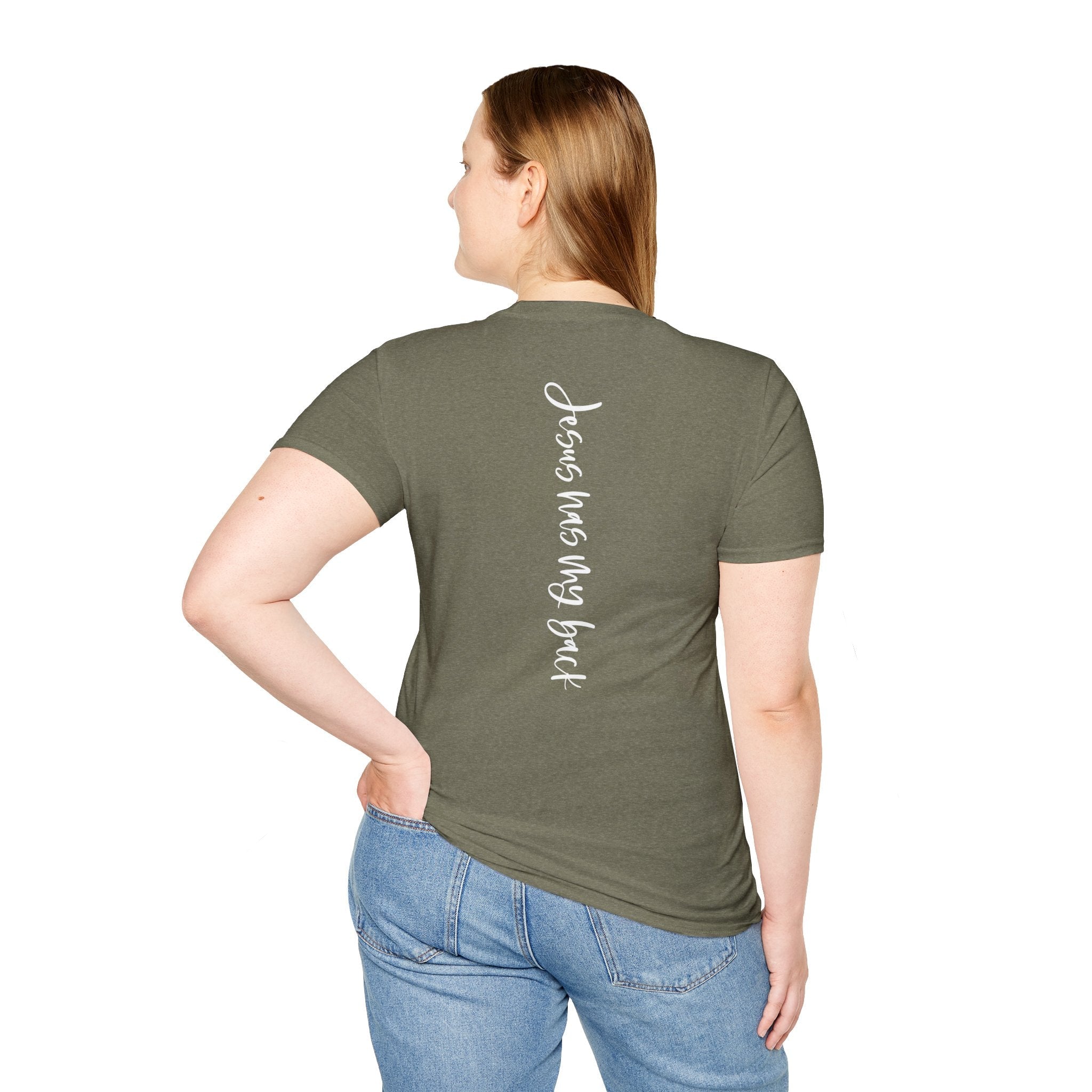 American by Birth | Jesus Has My Back Unisex T-shirt - 4 Colors - Sacred Stylz