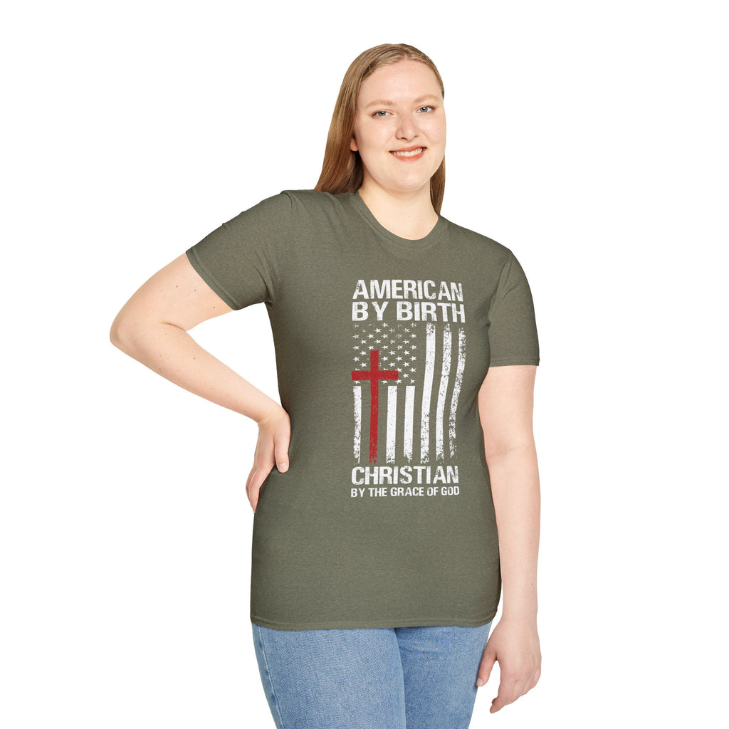 American by Birth | Jesus Has My Back Unisex T-shirt - 4 Colors - Sacred Stylz