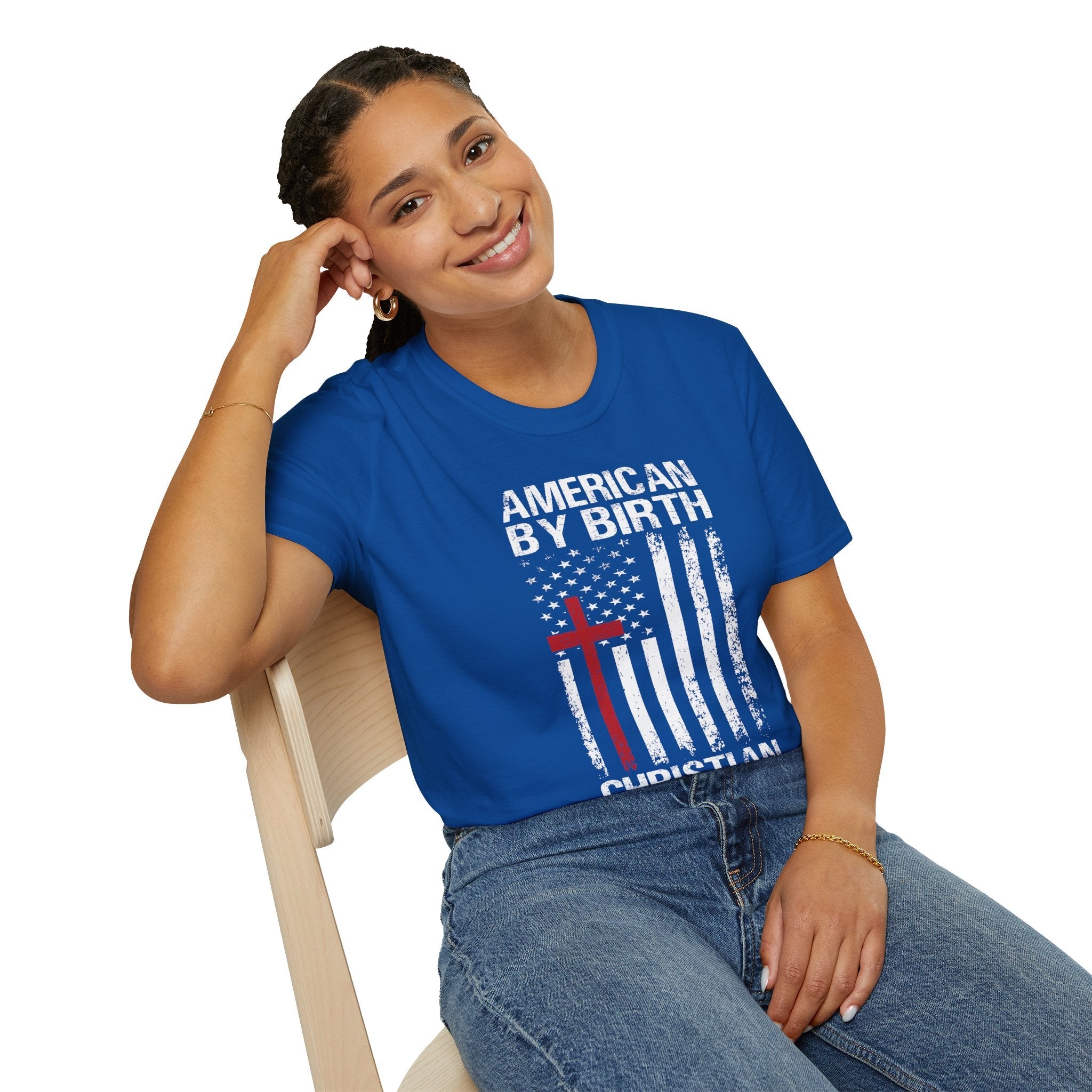 American by Birth | Jesus Has My Back Unisex T-shirt - 4 Colors - Sacred Stylz