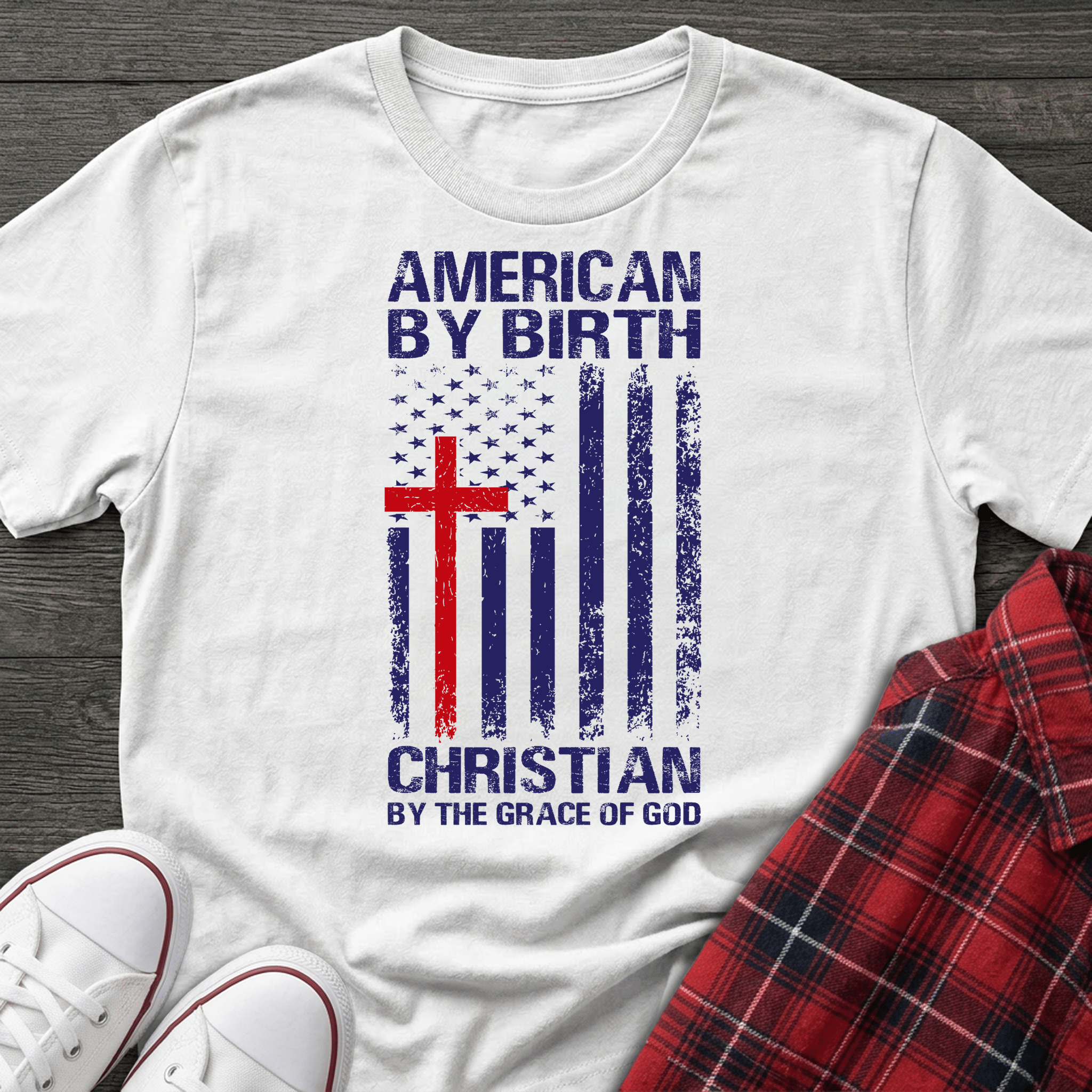 American by Birth | Jesus Has My Back Unisex T-shirt - 4 Colors - Sacred Stylz