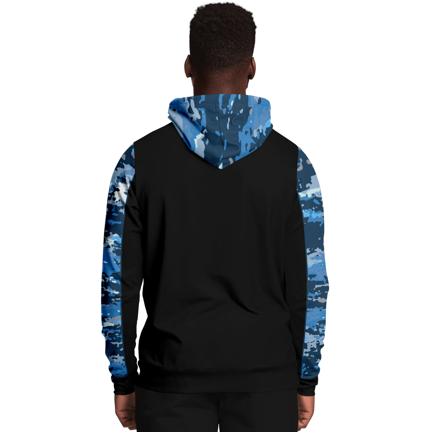 Armor of God - Blue and Black Camo Premium Hoodie - Sacred Stylz