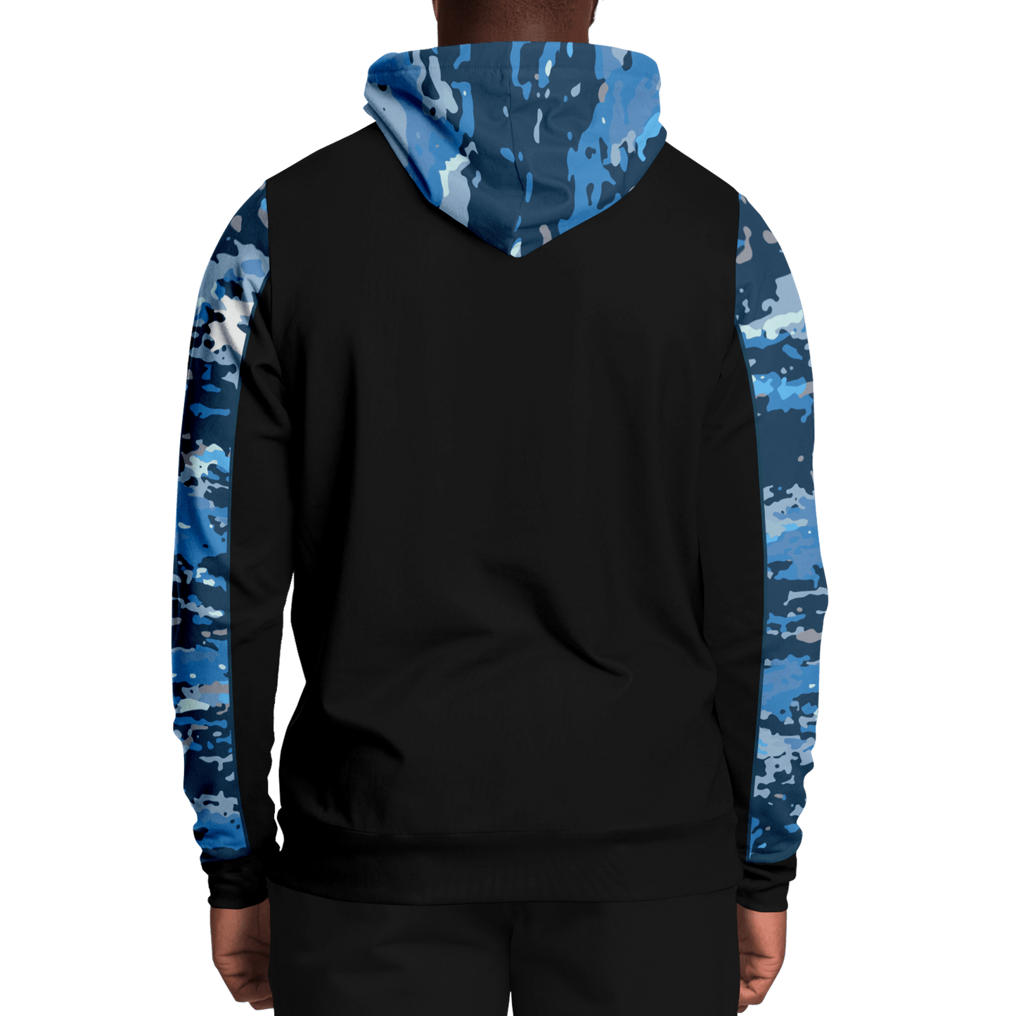 Armor of God - Blue and Black Camo Premium Hoodie - Sacred Stylz