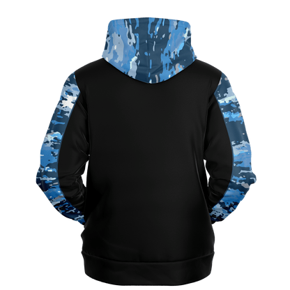 Armor of God - Blue and Black Camo Premium Hoodie - Sacred Stylz