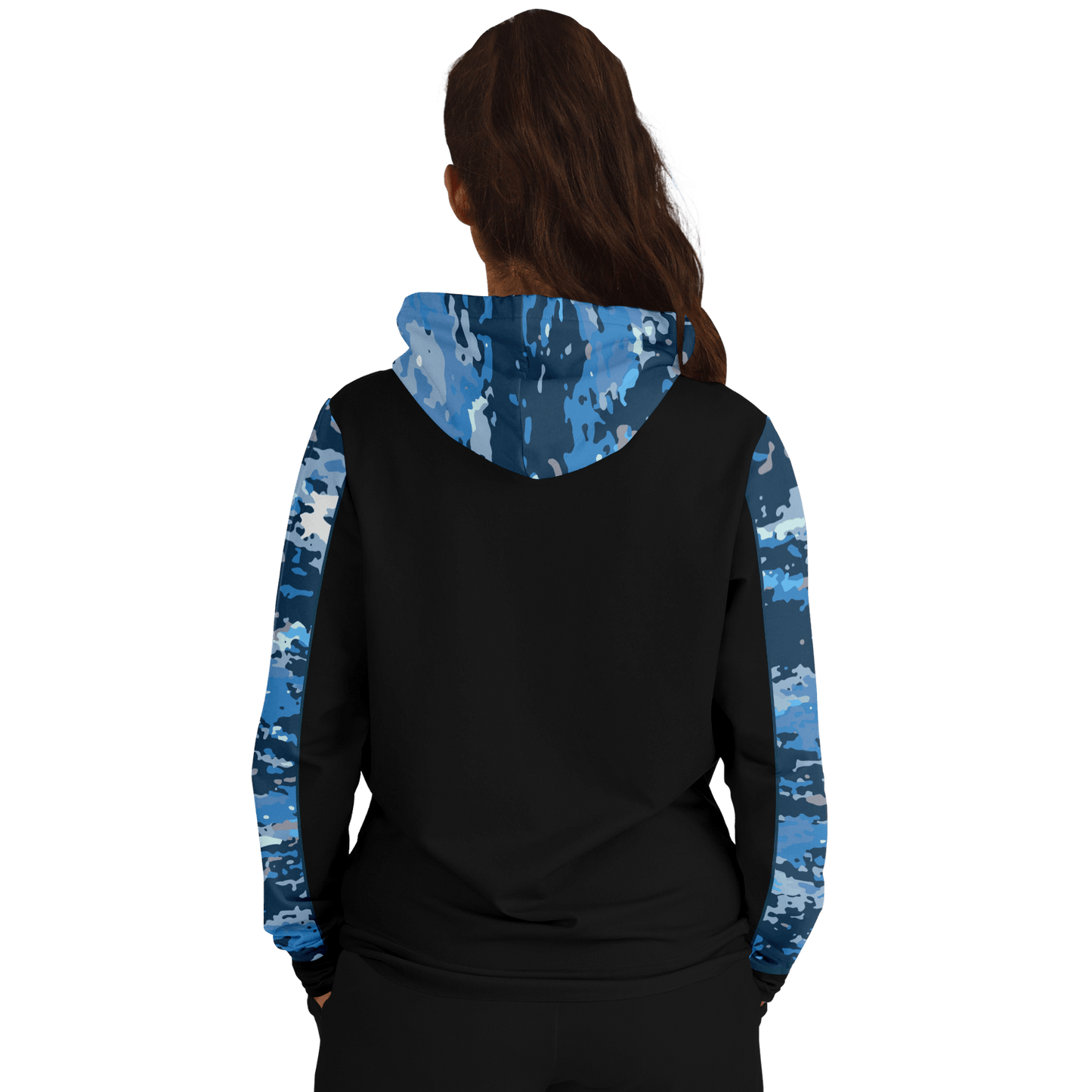 Armor of God - Blue and Black Camo Premium Hoodie - Sacred Stylz