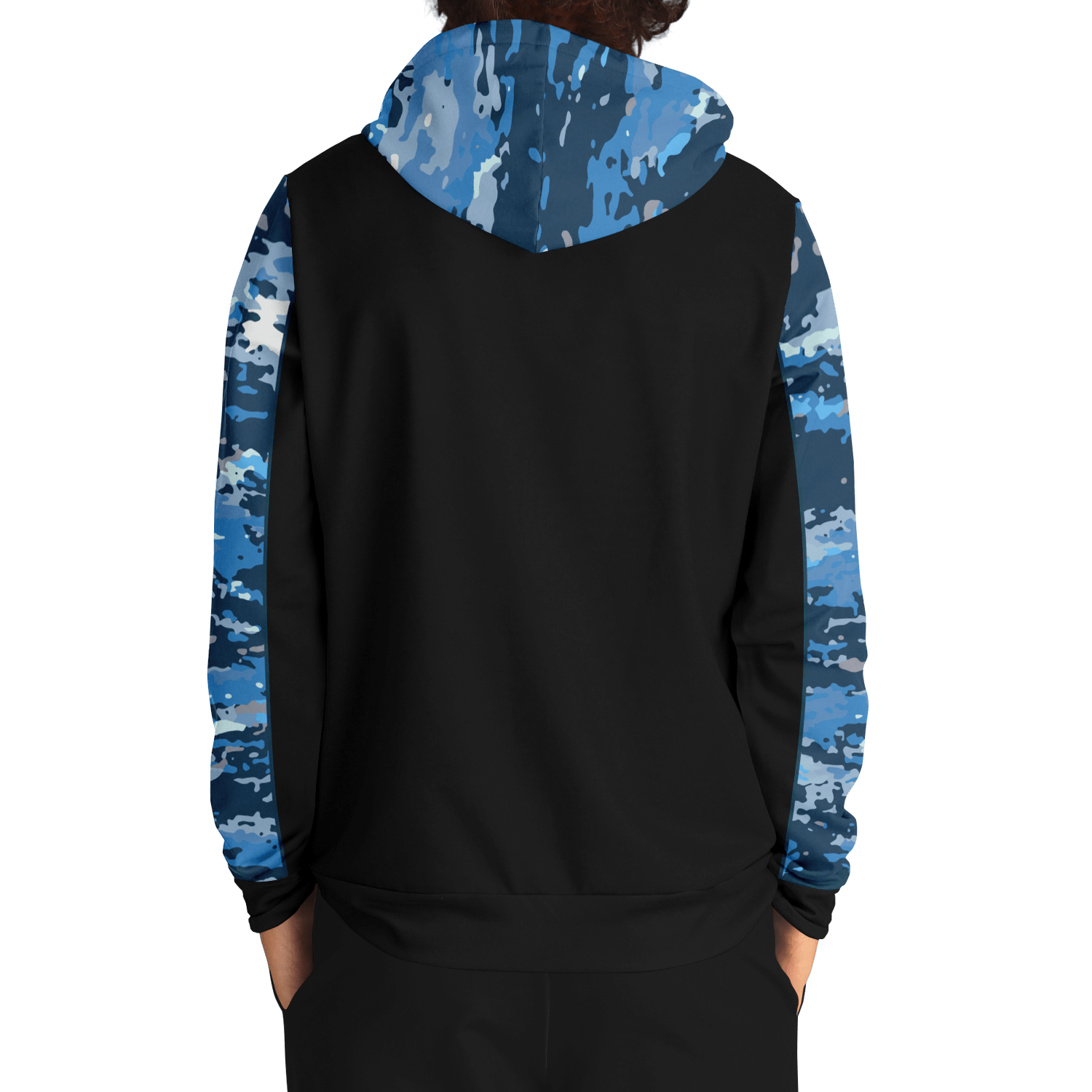 Armor of God - Blue and Black Camo Premium Hoodie - Sacred Stylz