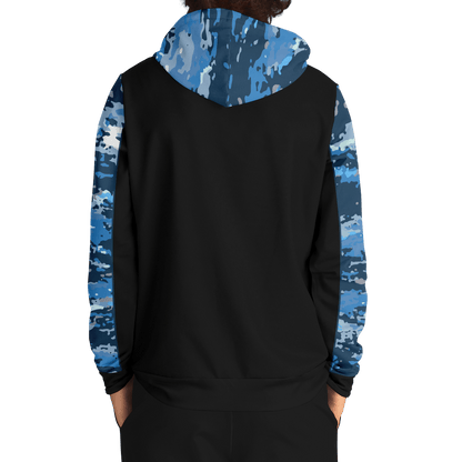 Armor of God - Blue and Black Camo Premium Hoodie - Sacred Stylz