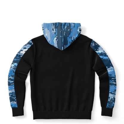 Armor of God - Blue and Black Camo Premium Hoodie - Sacred Stylz