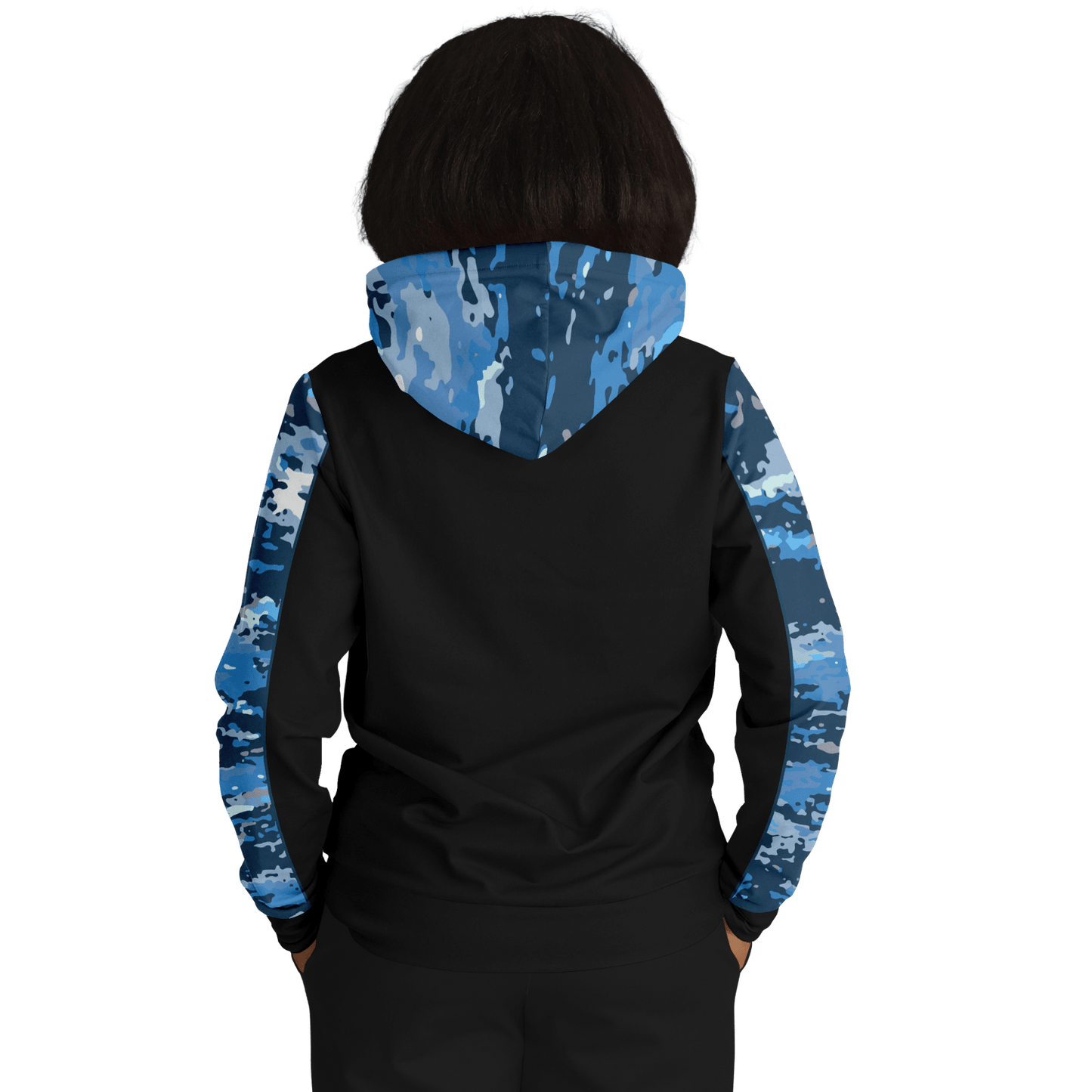 Armor of God - Blue and Black Camo Premium Hoodie - Sacred Stylz