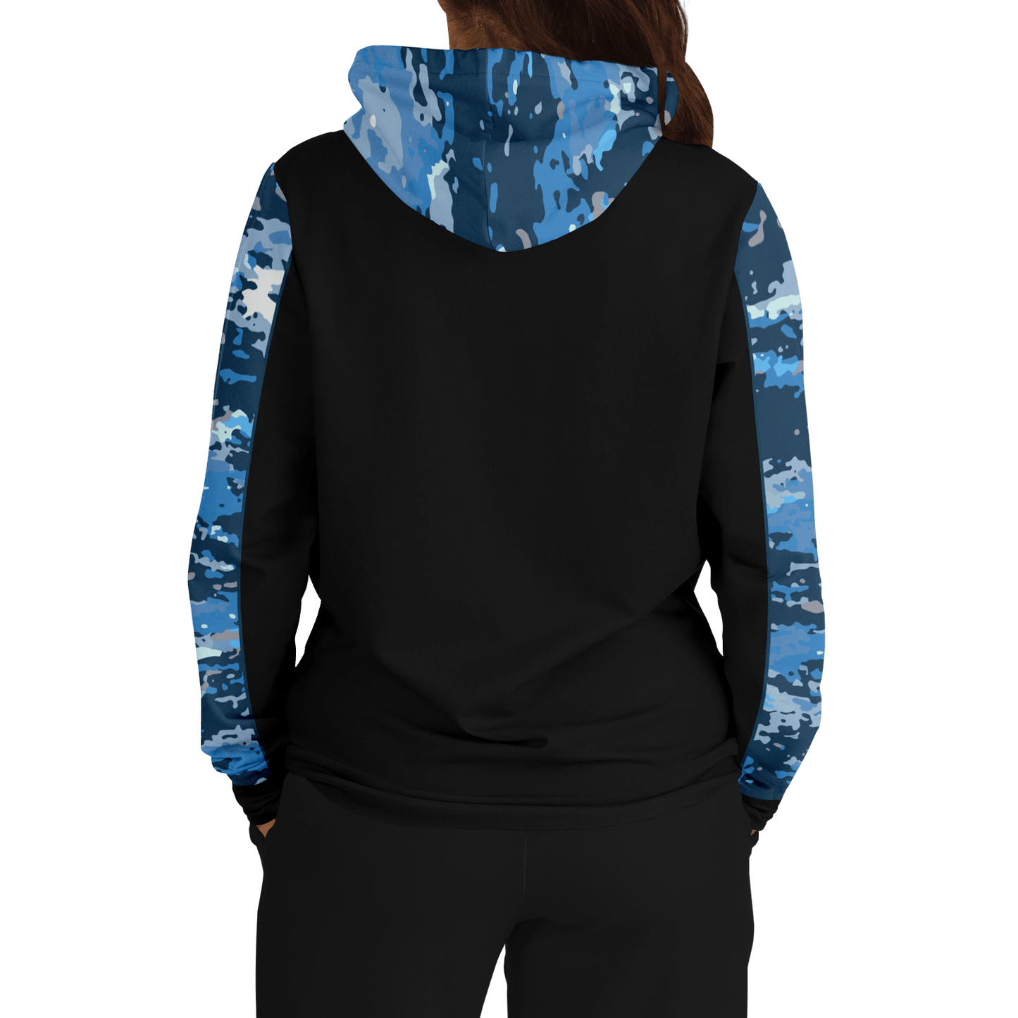 Armor of God - Blue and Black Camo Premium Hoodie - Sacred Stylz