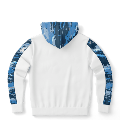 Armor of God - Blue and White Camo Premium Hoodie - Sacred Stylz