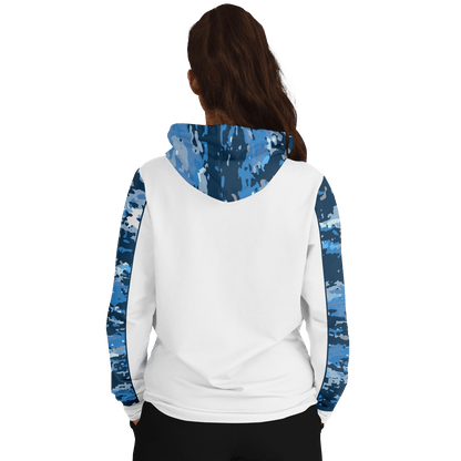 Armor of God - Blue and White Camo Premium Hoodie - Sacred Stylz