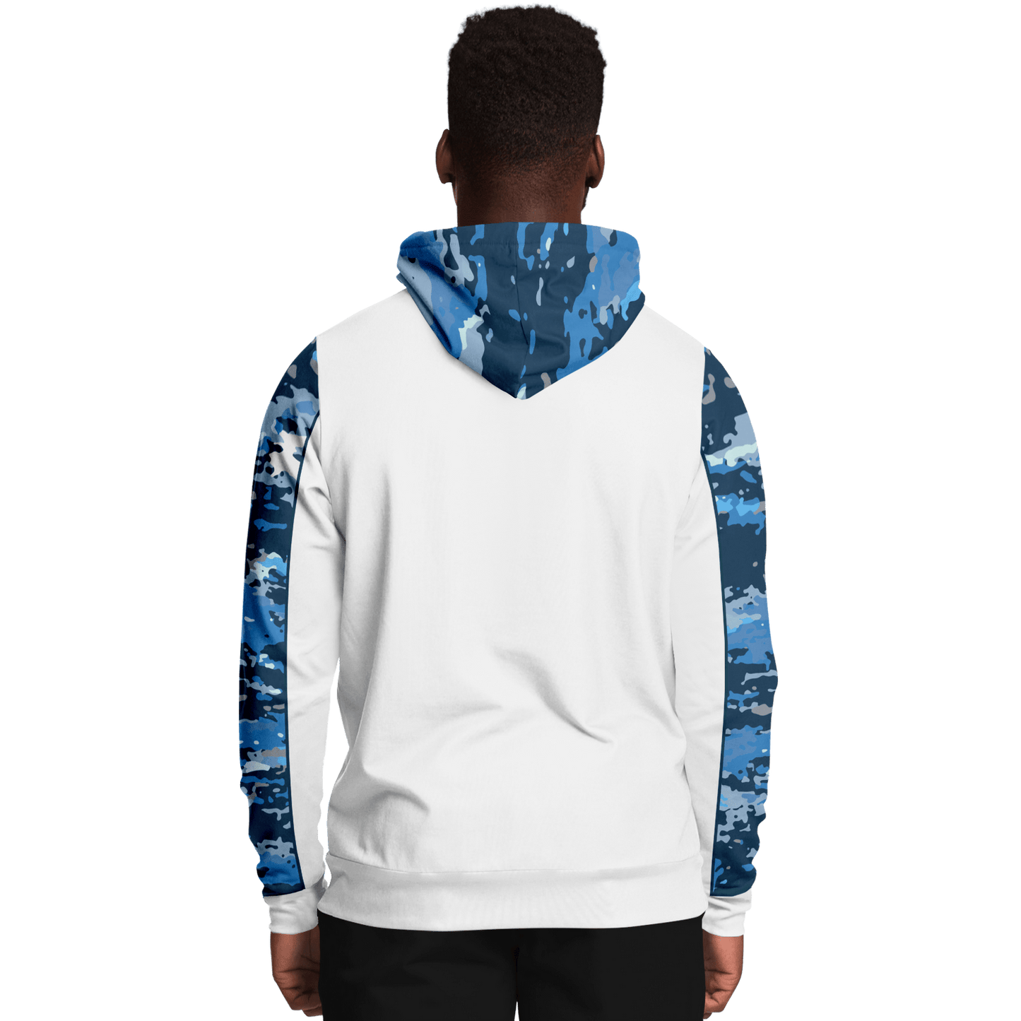 Armor of God - Blue and White Camo Premium Hoodie - Sacred Stylz