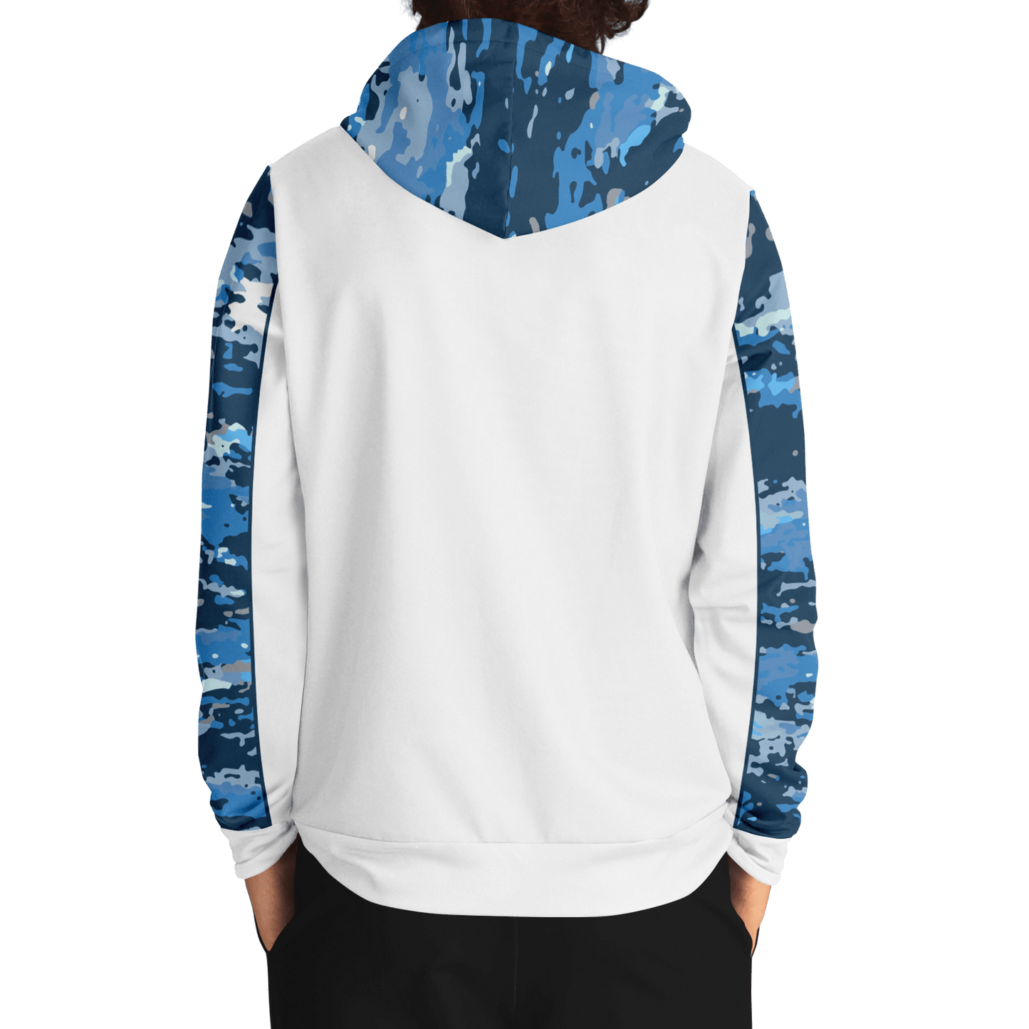 Armor of God - Blue and White Camo Premium Hoodie - Sacred Stylz