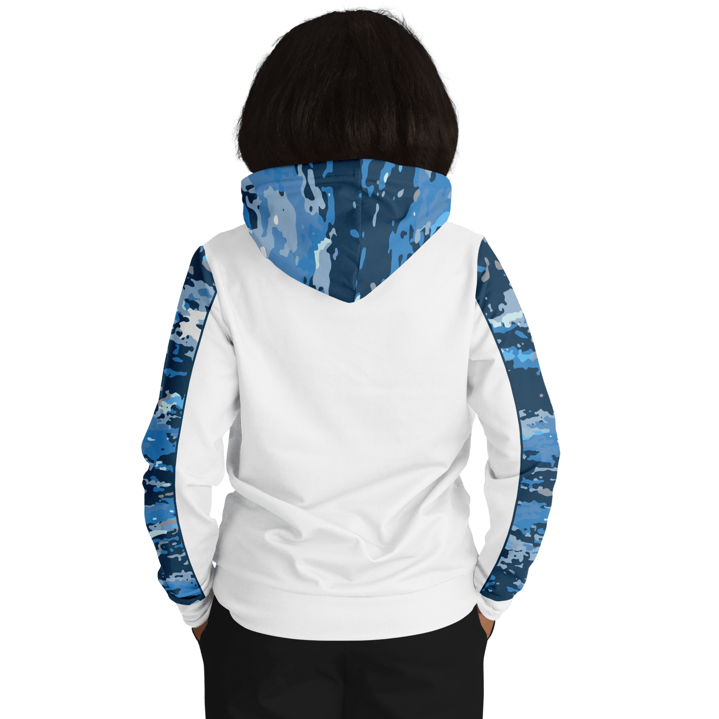 Armor of God - Blue and White Camo Premium Hoodie - Sacred Stylz