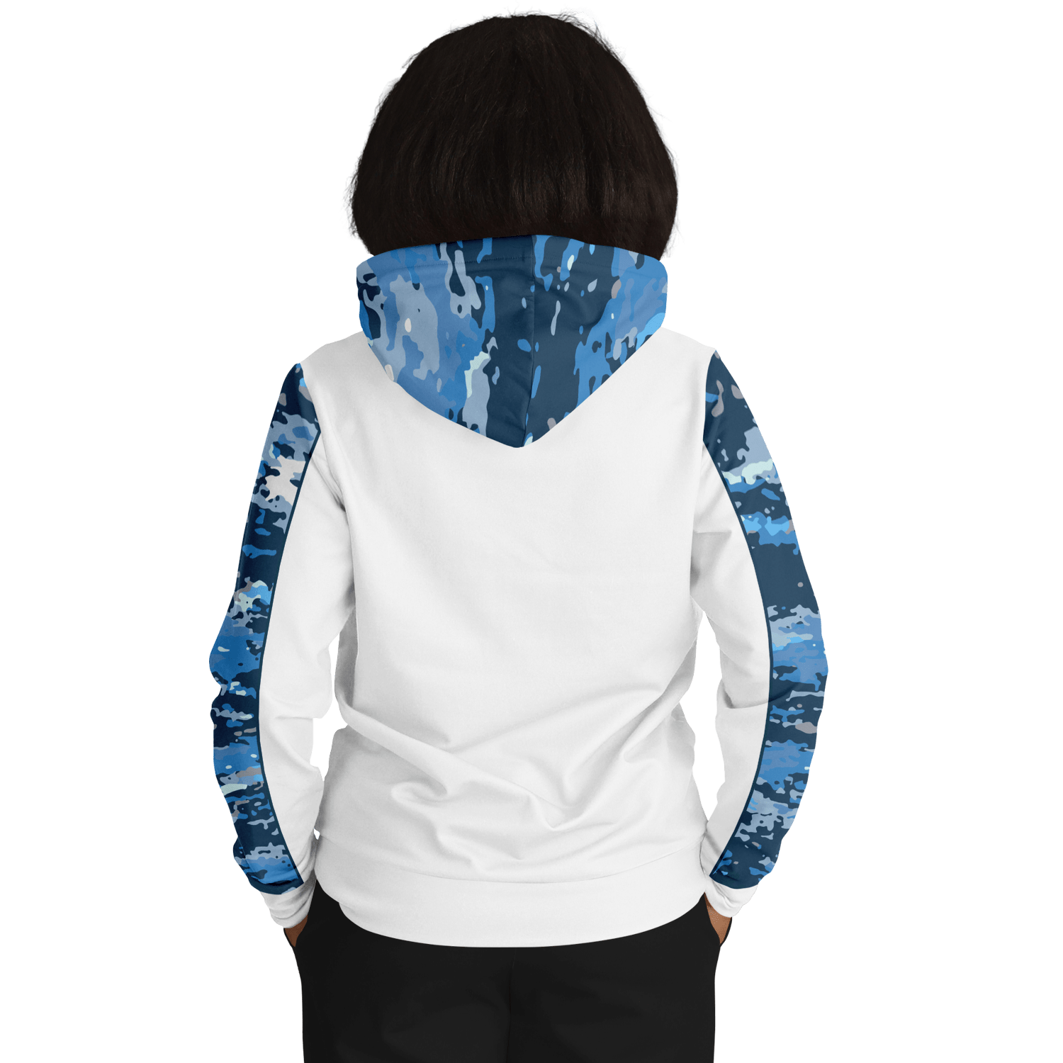 Armor of God - Blue and White Camo Premium Hoodie - Sacred Stylz