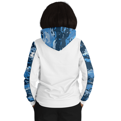 Armor of God - Blue and White Camo Premium Hoodie - Sacred Stylz