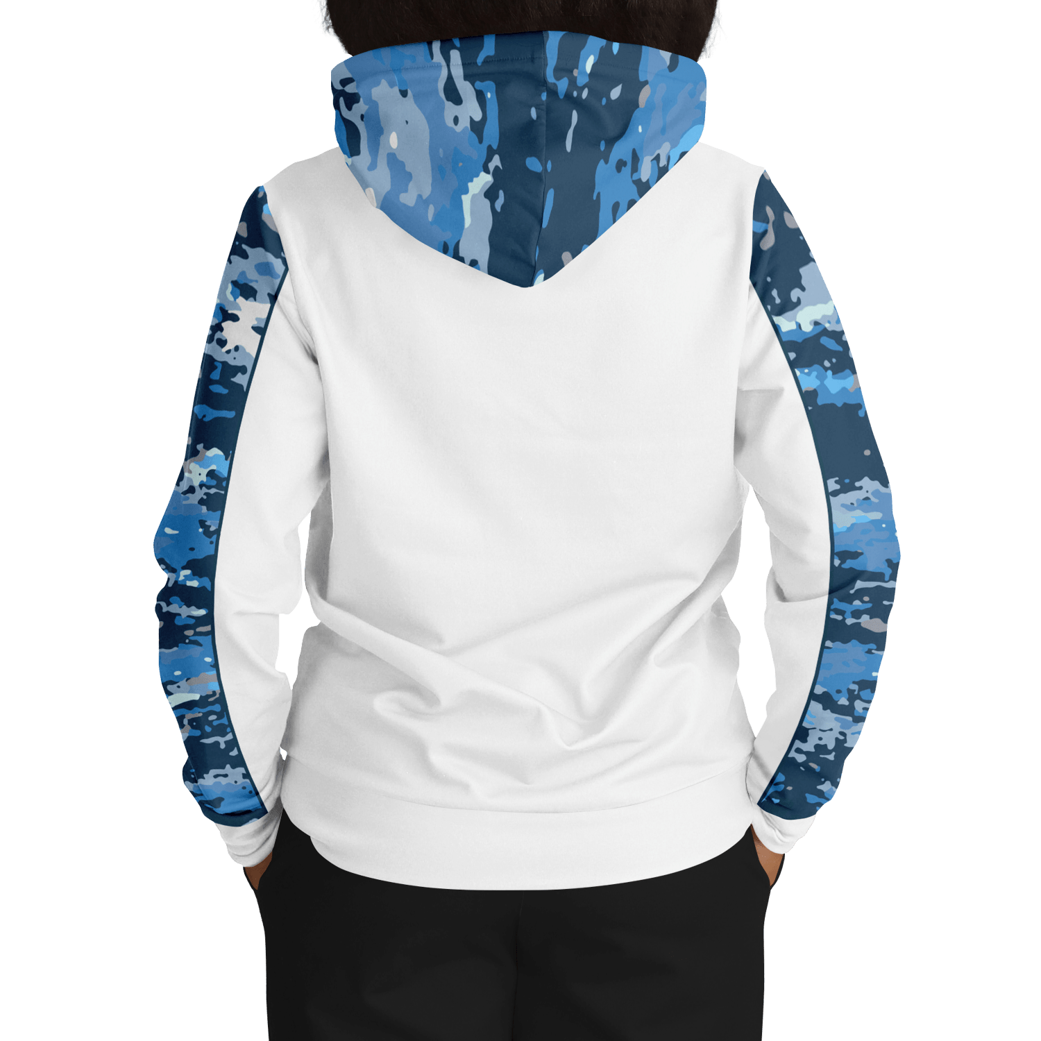 Armor of God - Blue and White Camo Premium Hoodie - Sacred Stylz